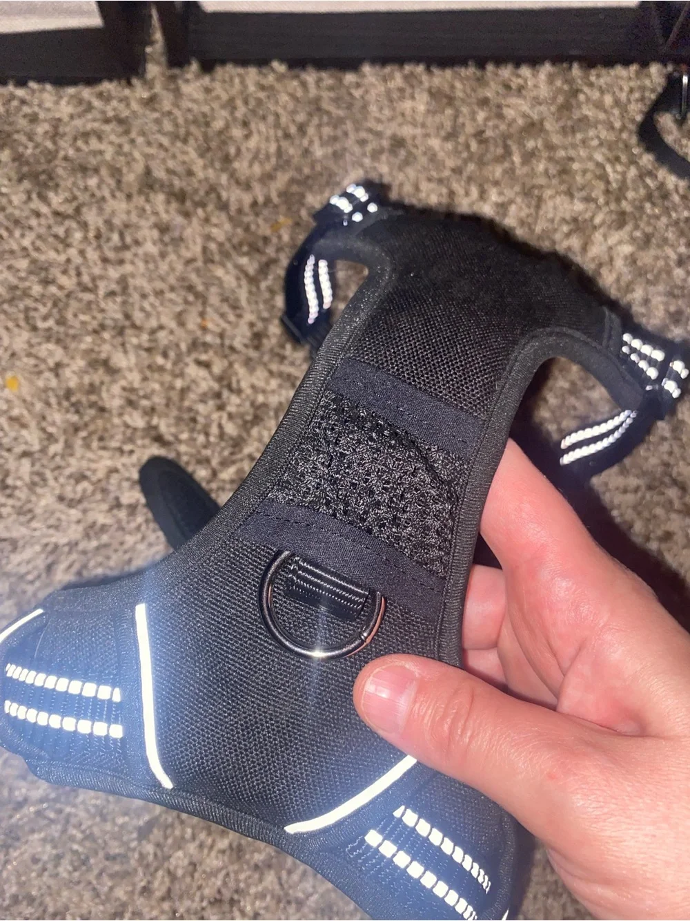 Adjustable Black Reflective Harness